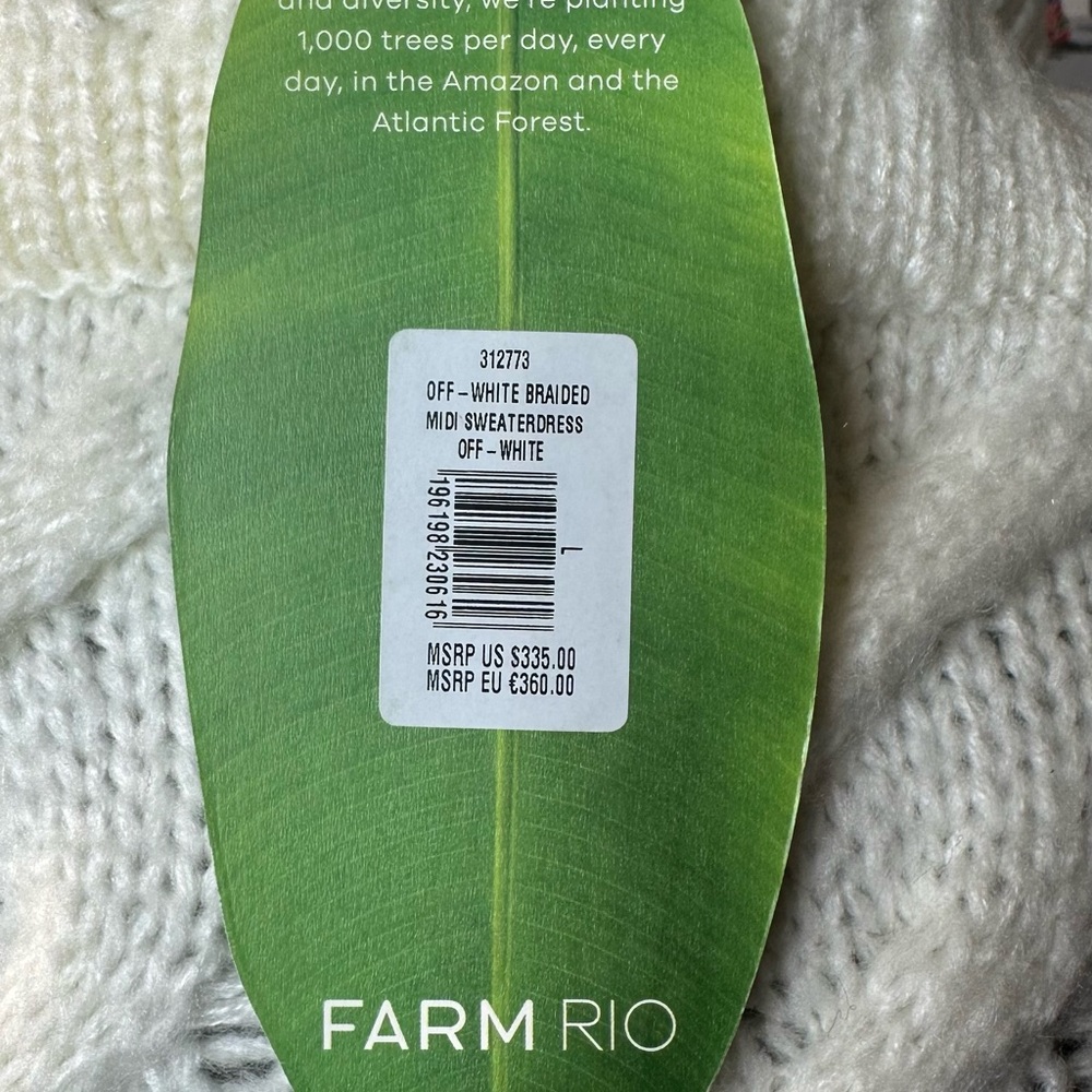 FARM Rio Cream Cable Knit Cowl Sweater - Picture 5 of 5